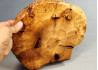 Handmade Wooden Salver / Maple Burl Wood